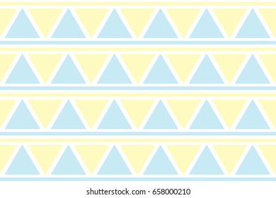 Colourful triangles seamless modern vector simple editable pattern