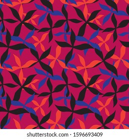 Colourful Tropical Floral seamless Pattern for fashion prints, swimwear, backgrounds, websites, wallpaper, crafts