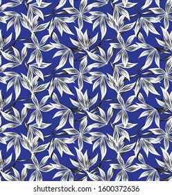Colourful Tropical Floral seamless Pattern for fashion prints, swimwear, backgrounds, websites, wallpaper, crafts