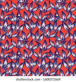 Colourful Tropical Floral seamless Pattern  - It is a tropical floral pattern suitable for fashion prints, swimwear, backgrounds, websites, wallpaper, crafts
