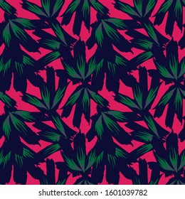 Colourful Tropical Floral seamless Pattern  - It is a tropical floral pattern suitable for fashion prints, swimwear, backgrounds, websites, wallpaper, crafts