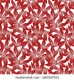 Colourful Tropical Floral seamless Pattern  - It is a tropical floral pattern suitable for fashion prints, swimwear, backgrounds, websites, wallpaper, crafts