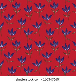Colourful Tropical Floral seamless Pattern  - It is a tropical floral pattern suitable for fashion prints, swimwear, backgrounds, websites, wallpaper, crafts