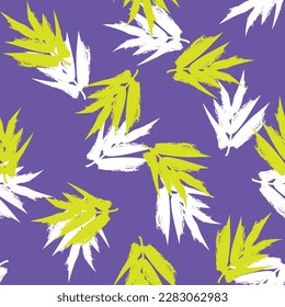 Diseño de patrones sin fisuras de hojas tropicales coloridas para textiles de moda, gráficos y artesanías