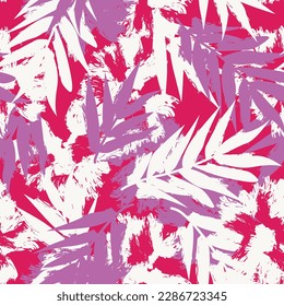 Colourful Tropical Leaf seamless pattern design for fashion textiles, graphics and crafts