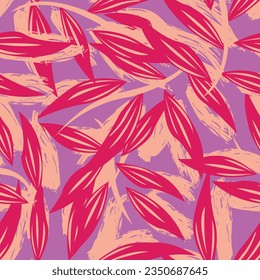 Colourful Tropical Leaf seamless pattern design for fashion textiles, graphics and crafts