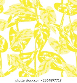Diseño de patrones sin fisuras de hojas tropicales coloridas para textiles de moda, gráficos y artesanías