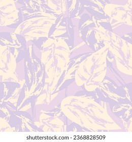 Colourful Tropical Leaf seamless pattern design for fashion textiles, graphics and crafts