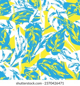 Colourful Tropical Leaf seamless pattern design for fashion textiles, graphics and crafts