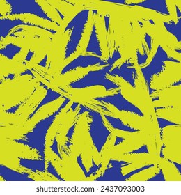 Diseño de patrones sin costuras de hojas tropicales coloridas para textiles de moda, gráficos y artesanías