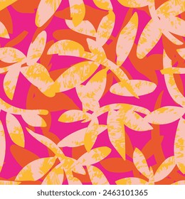 Colourful Tropical Leaf seamless pattern design for fashion textiles, graphics and crafts