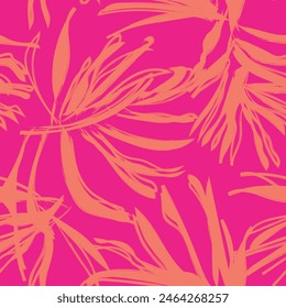 Colourful Tropical Leaf seamless pattern design for fashion textiles, graphics and crafts