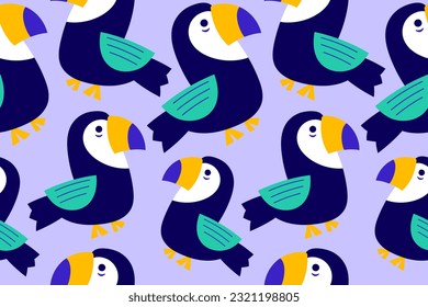 Colourful tropics Summer Seamless Pattern. Hand drawn doodle beauty beach summertime kids background wallpaper for fashion graphic print, textile, apparel, wrapping paper vector