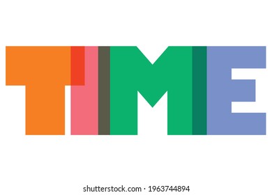 Colourful Typographic World Time Line Art Vector design Illustration