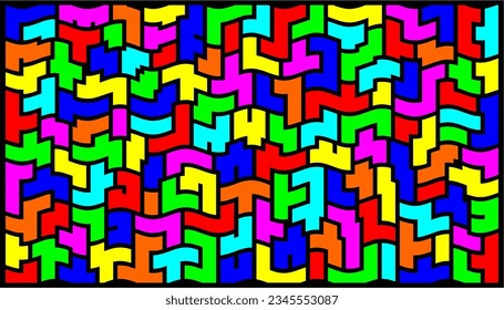 colourful unique brick abtrack wallpaper