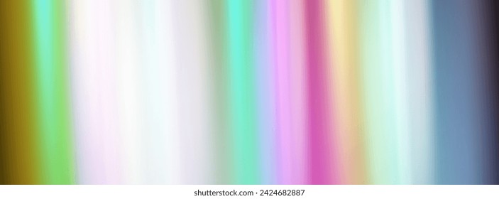 Lente vectorial colorida, luz de arco iris de cristal y efectos transparentes de destello.Superposición para fondos.Concepto de prisma triangular.