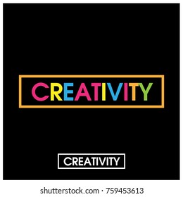 Colourful vector letters icon. word Creativity vectore 