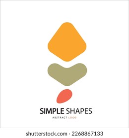 Colourful Vector shapes Logo, Geometric Icon  Concept.Company  Logo illustration on a white background.