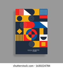 Colourful vintage cover book. - Vector.