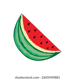 colourful Watermelon Icon Vector and logo for brand