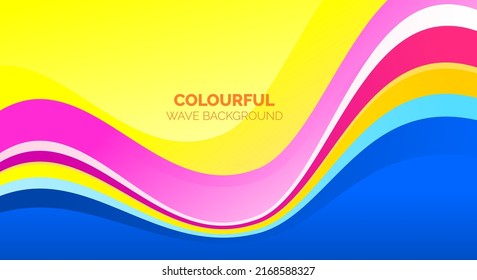Colourful Wave Background Vector Art