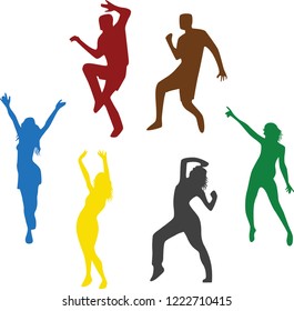 Colourful Zumba dance vector