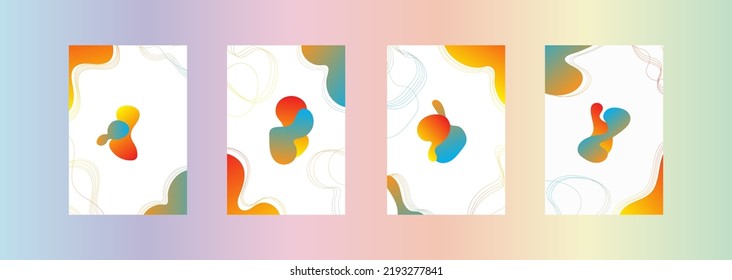 Colourfull abstract background set, EPS  vector file , can use for cover,banner, or others.