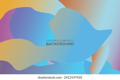 Colourfull abstract gradient background template