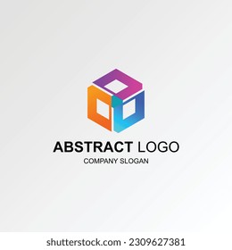 colourfull abstract logo design template