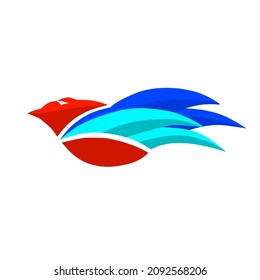 Colourfull of bird logo elegant
