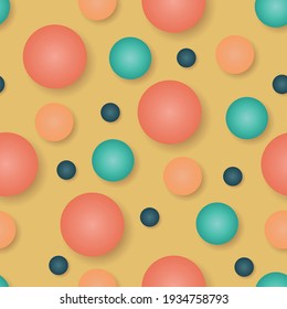 colourfull circles on a yellow background