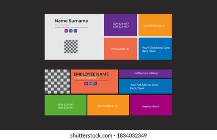 Colourfull e-mail signature design tamplates 