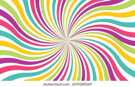 Colourfull grunge retro burst vector. Vintage summer, circus and carnival background.