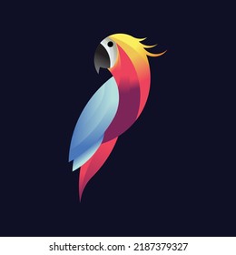 colourfull parrot logo or illustration