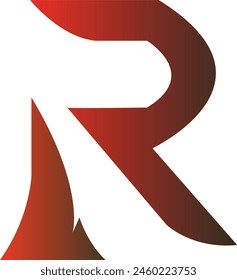 Colourfull R  letter logo design Illustration