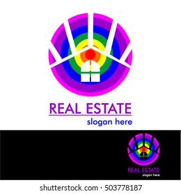 Colourfull Real Estate Concept Logo