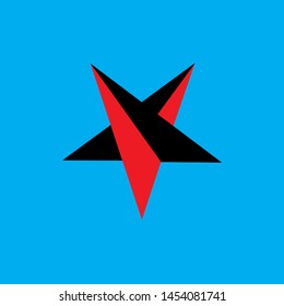 colourfull star at background logo vector