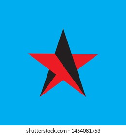 colourfull star at background logo vector