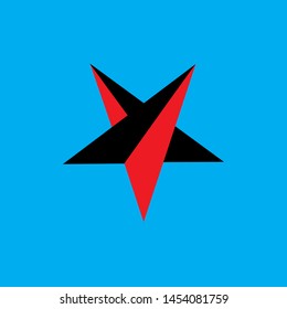 colourfull star at background logo vector
