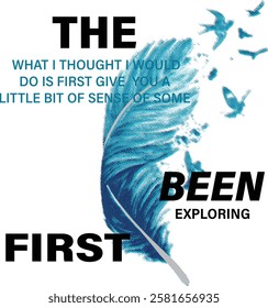 Colourfull Wings and Font design