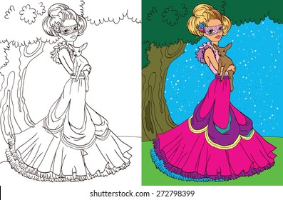 13,752 Princess coloring book Images, Stock Photos & Vectors | Shutterstock