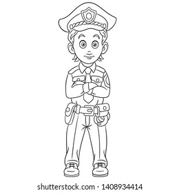 How To Draw A Police Officer For Kids