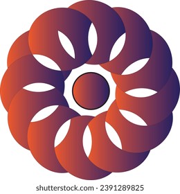 Ilustrador de diseño de Mandala único de color