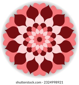 Plantilla de diseño del vector de color Mandala SVG, Ai, EPS, PDF, JPG, archivo PNG