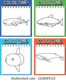 Colouring worksheet for student illustration