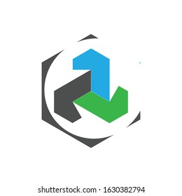 colours abstract logo icon creative design