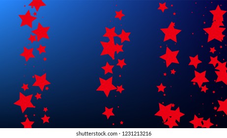 Colours of American Flag. USA Independence Day.  . Invitation Background. Banner, Christmas and New Year card, Postcard, Packaging, Textile Print.