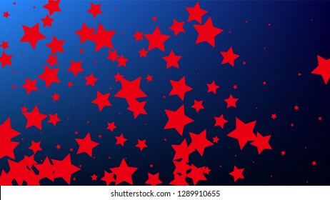 Colours of American Flag. USA Independence Day.  . Invitation Background. Banner, Christmas and New Year card, Postcard, Packaging, Textile Print.
