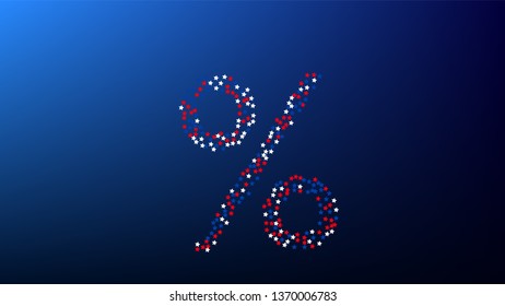 Colours of American Flag. USA Independence Day.  . Invitation Background. Banner, Christmas and New Year card, Postcard, Packaging, Textile Print.
