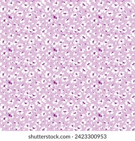 colours daisy ditsy pattern seamless lilac pink blue 